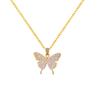New Butterfly Necklace Female Light Luxury Niche Zircon Pendant Online Celebrity Ins Wind Temperament Joker Clavicle Chain Tide