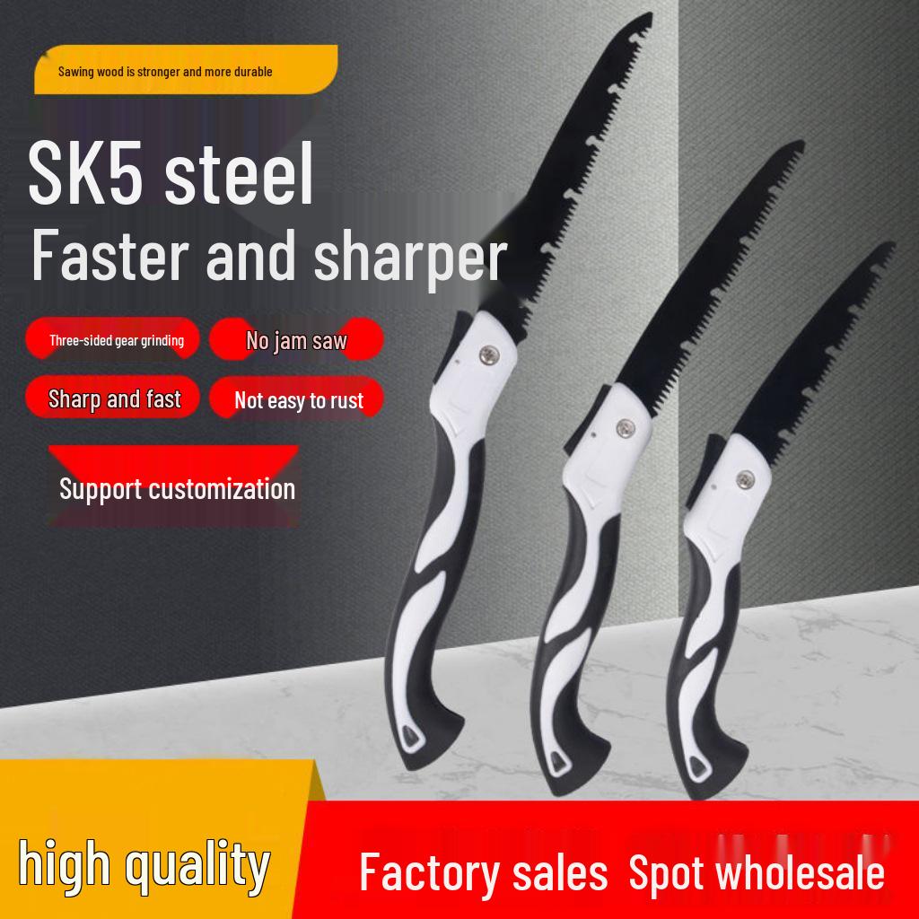 Free Marking Multifunctional Folding Hand Saw: Thickened Manganese Steel for Woodworking and Tree Cutting