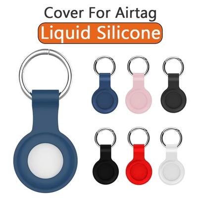 Silicone Case for Apple Airtags Cover Protective Shell Tracker Accessories Anti-scratch Sleeve Keychain For Apple Air Tag Case