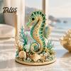 Creative Gifts for Holidays Beaded Ocean Animal DIY Kit, 3D Octopus Shark Craft Handmade Ornament Making Set Sea Animals Bead Art Project Adults,