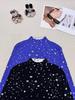 Trendy Brand Double-Sided Jacquard Knitwear: High-Quality Early Autumn Round/Half-High Neck Base Layer
