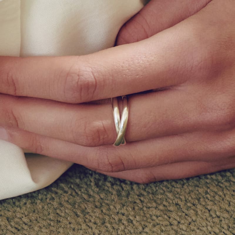 YUSOWA BARCHAN 2LINE RING (3COLOR)