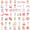 50Pcs Cartoon PVC Sticker Water Resistant Aesthetic Sticker for Water Bottle Scrapbooking Journal Laptop Guitar Luggage