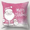 Dekoration für Zuhause Frohe Weihnachten Weihnachtselemente Kissen Muster Kissenbezug Geeignet für Sofa Schlafzimmer Auto Kissenbezug