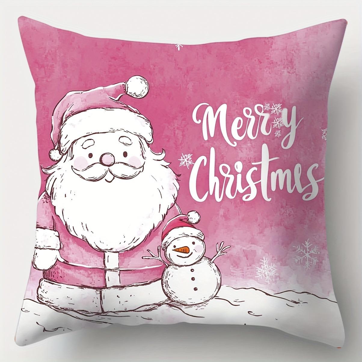 

Домашний Декор С Рождеством Христовым Рождественские Элементы Подушки Рисунок Наволочка Подходит Для Дивана Спальни Автомобиля Наволочка 40x40cm