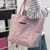 Leopard print bag women's large-capacity new casual simple double-sided shoulder bag commuter tote bag