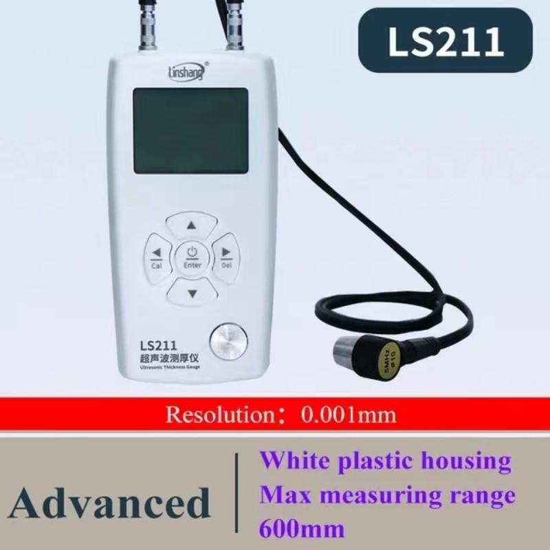 Linshang LS211 0.001mm UT Ultrasonic Thickness Gauge Meter Tester NDT UTG UTM Measurement Tool for Pipe Wall Metal Steel