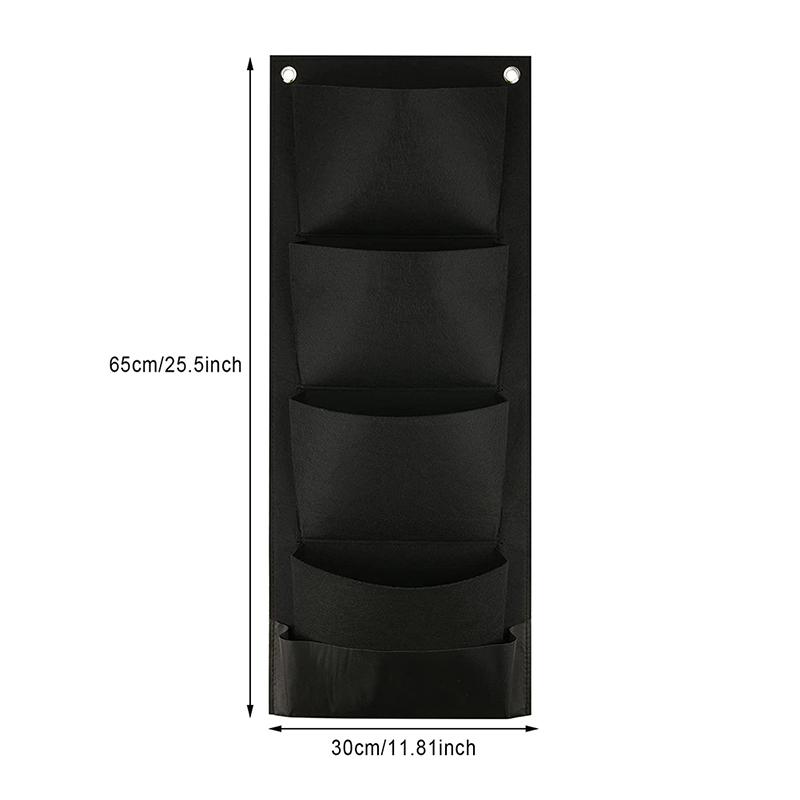 Vertical Hanging Garden Planter Flower Pot Pouch Layout Waterproof Wall Mount Hanging Flowerpot Bag Indoor Outdoor