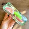 Stress Relief Clear Stick Toy Shapeable Fruit Bar Squeeze Toy, No Rebound Soft Stretchy Fidget Strip for Relaxation