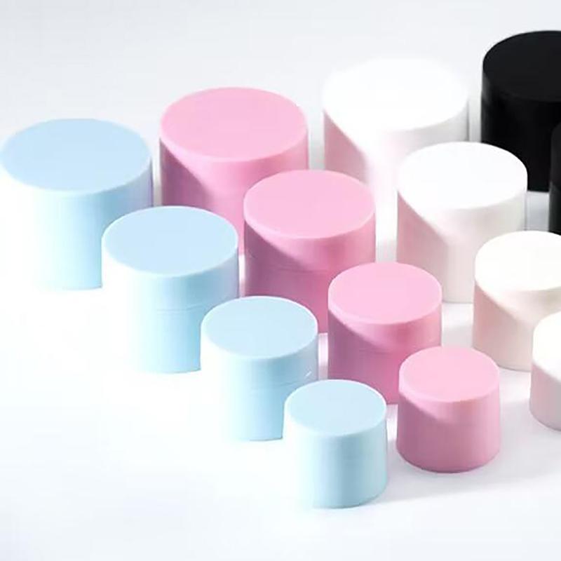 Empty 5/15/20/30/50Ml Travel Small Covers Plastic Cosmetic Pot Jars With Lids For Face Cream Lip Balm Containers Makeup Box