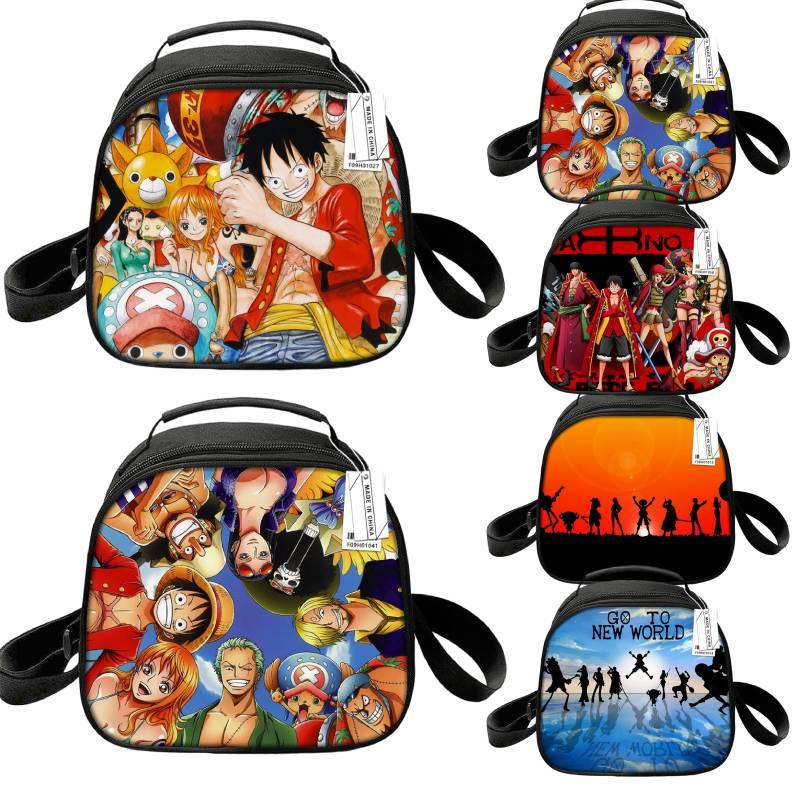 Customizable Cartoon Anime One Piece Lunch Box Cute Round Lunch Bag With Thermal Insulation Portable And Convenient
