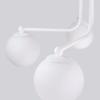 Lampa Sufitowa Nowoczesna Biała Szklane Białe Kule Do Salonu 5Xg9 8W Astral Sollux Lighting