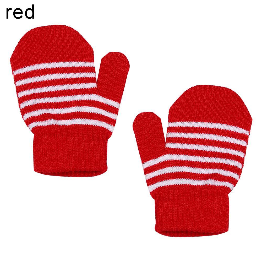 

Girls Boys Soft Winter Full Finger Gloves Knitted Mittens Kids Gloves Children s Gloves червоний