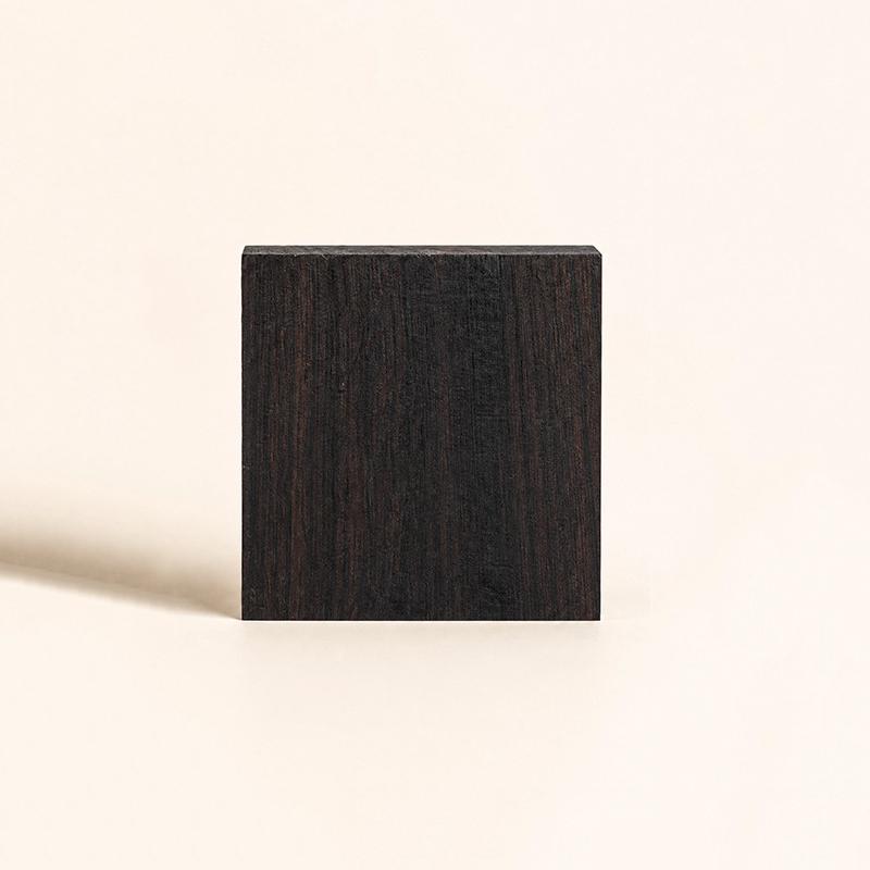 Black Sandalwood Square Blank Unfinished Wood Blocks Non Toxic for DIY Carving Stamp Craft