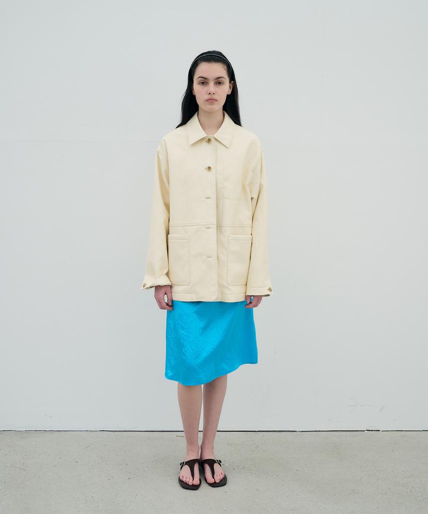 Jeonggamseutyudio Gloss Banding Skirt_3 Color