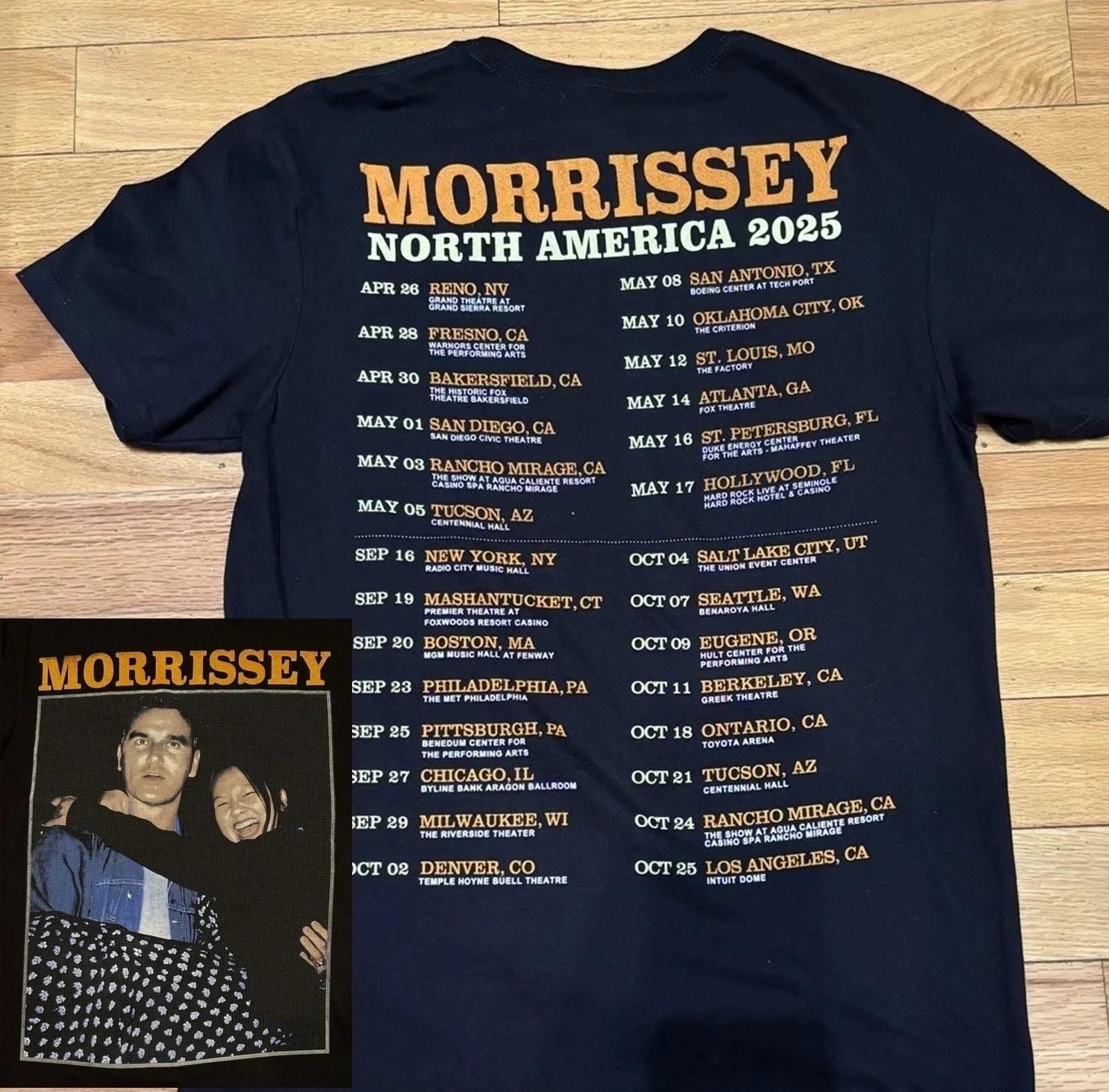 NEW NEW! Morrissey North America 2026 Tour T Shirt Reprint Cotton Full Size S-4X XXXXL