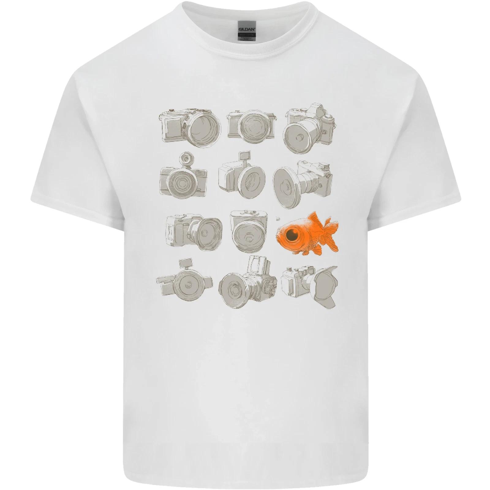 Fisheye Photography Funny Photographer Lens Kids T-Shirt Childrens M