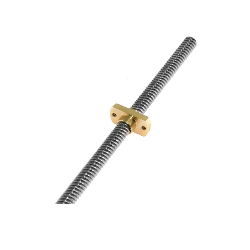 1pc T8 H Flange Copper Nut 2mm Pitch 8mm Lead Fits T8 Trapezoidal Screw for Student Science Innovation Robotics Projects