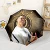 Cristiano Ronaldo Customizable Name Umbrella Compact Travel Automatic Umbrella Compact 8-Rib Lightweight Durable Plastic Iron All-Season Travel