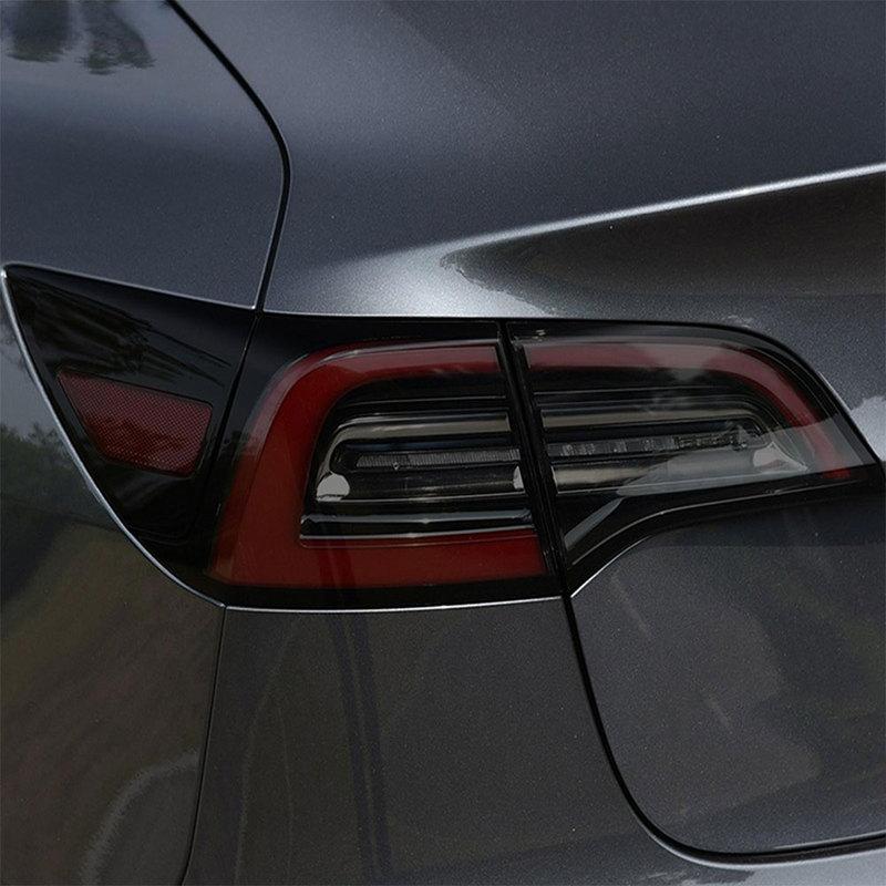 PPF Car Headlight Protective Film Headlamp Tint Taillight Smoked Black TPU Sticker for Tesla Model 3  - Accessories