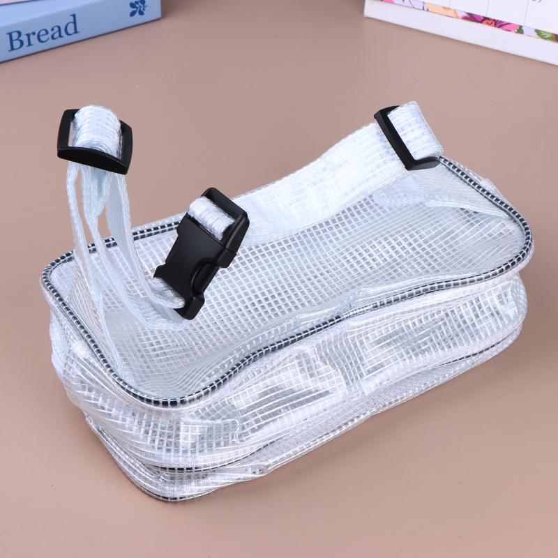 1Pcs Anti-static Transparent PVC Waist Bag Clear Mesh Tool Kit Fanny Pack Waterproof Portable Workshop Storage Organizer Bag