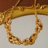 Vintage French Court Style Personalized Fish Bone Spine Necklace Bracelet Earring Set