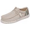 Modische Leichte Canvas-Schuhe für Herren Slip-on Sommerliche Mode Casual 2024 Bequem Atmungsaktiv Mokassin Homme Mocasines Hombre