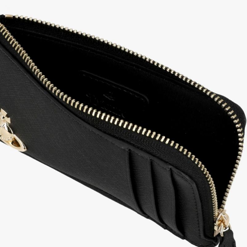Vivienne Westwood Zip Card Wallet Saffiano 5402000gw S0021 N402