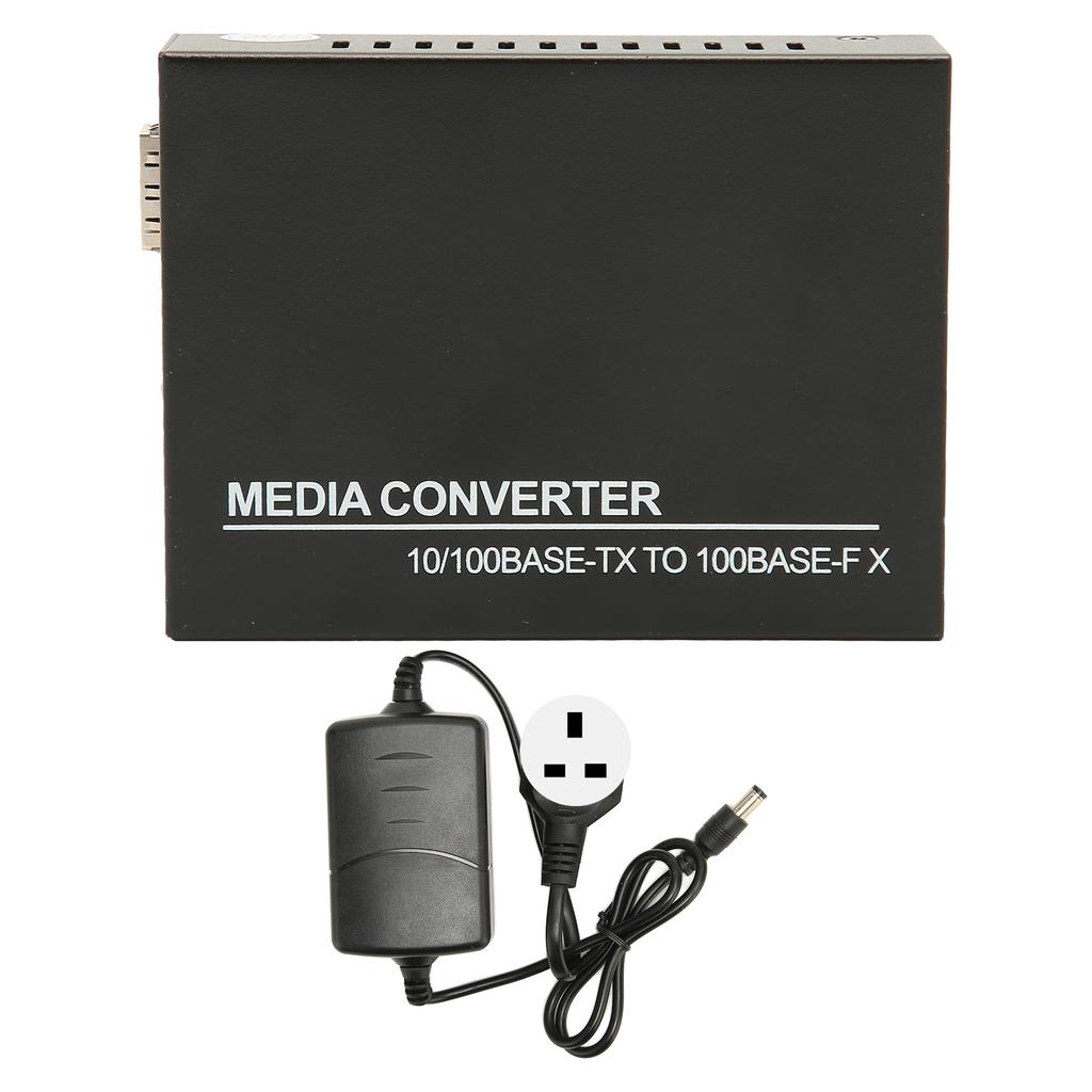 SFP Ethernet Switch 10M 100M Auto Negotiate Full Half Duplex LED Indicator Fiber Media Converter
