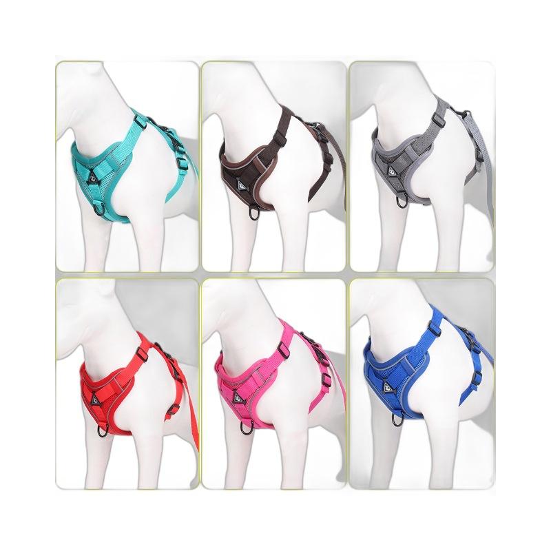 New Pet Leash Reflective Breathable Cat Chest Strap Vest Pet Chest Strap