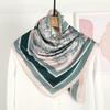 110*110cm Floral Silk Shawl Stoles Premium Square Scarf Soft and Skin Friendly Comfortable Ladies Square Scarf Shawl