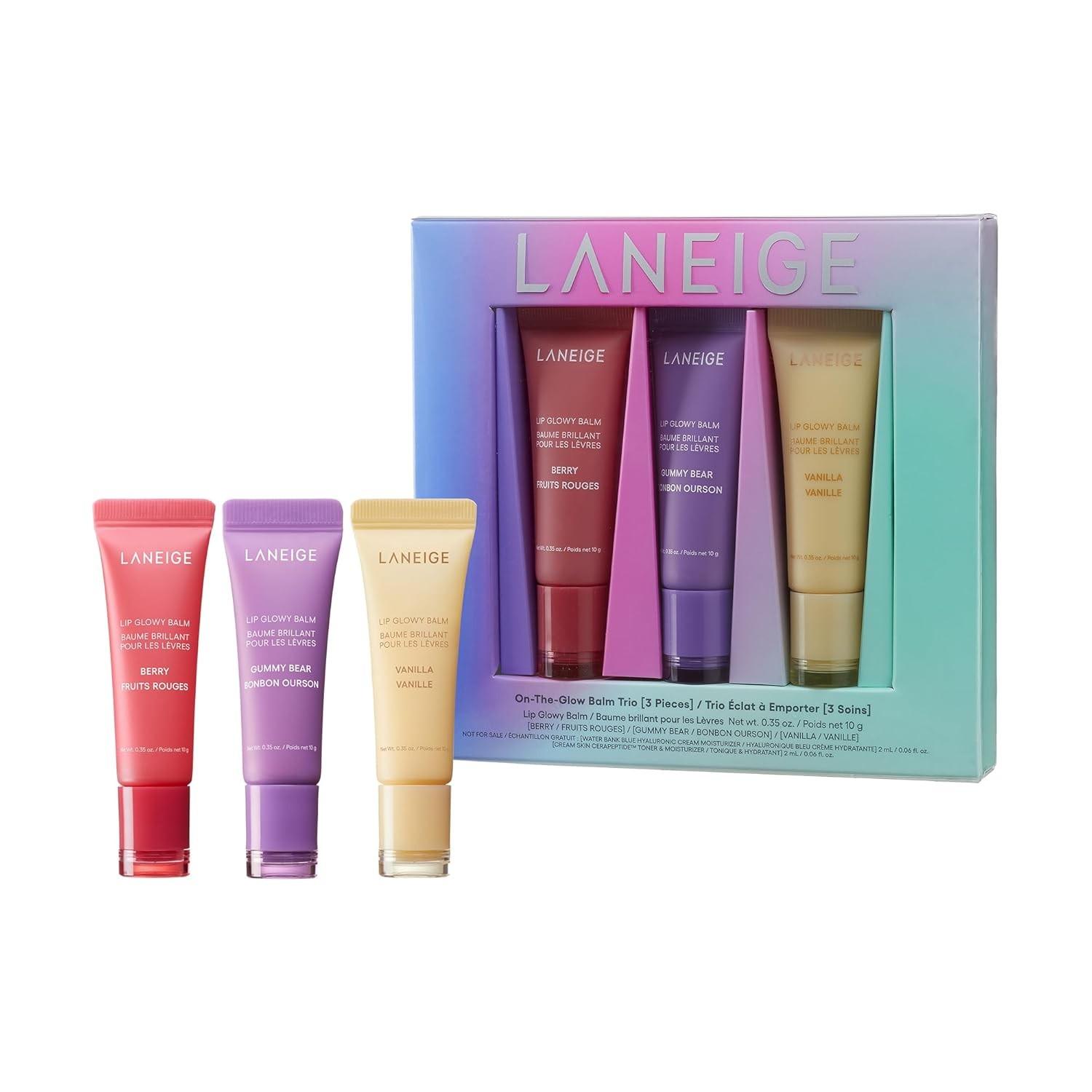 LANEIGE Набор бальзамов для губ Lip Glowy Balm Trio Set 10г*3шт 1 Pack