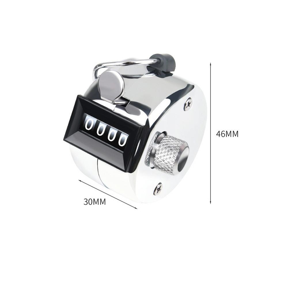 

Metal Manual Counting Clicker 4 Digit Number Number Counting Hand Held Tally Counter Sport Gear A