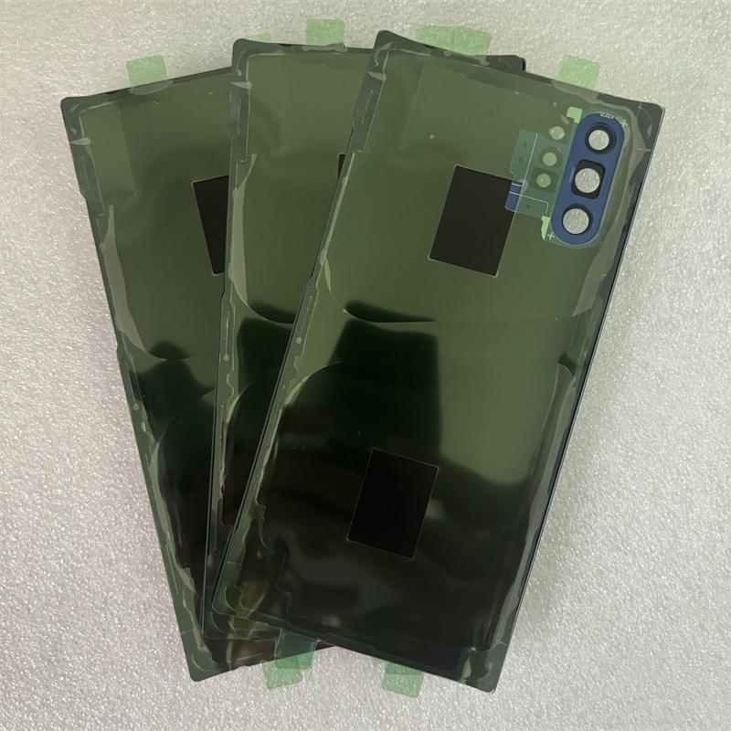 Battery Back Cover For Samsung Galaxy Note10 N970F Note 10 Plus N975F 3D Glass Panel Rear Door Housing Cover Camera Lens