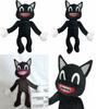 Adorable Black Cartoon Cat Plush Toy Stuffed Doll Perfect For Halloween Decorations