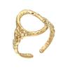 European & American Stainless Steel Hollow Round Ring - Fashionable, Simple, Versatile