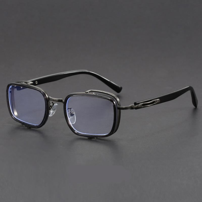 

Металлические оправы Маленькие квадратные очки для чтения Унисекс Антибликовые Синие Легкие Блокирующие Резьба Очки по рецепту Диоптрии от 0 до +6 0