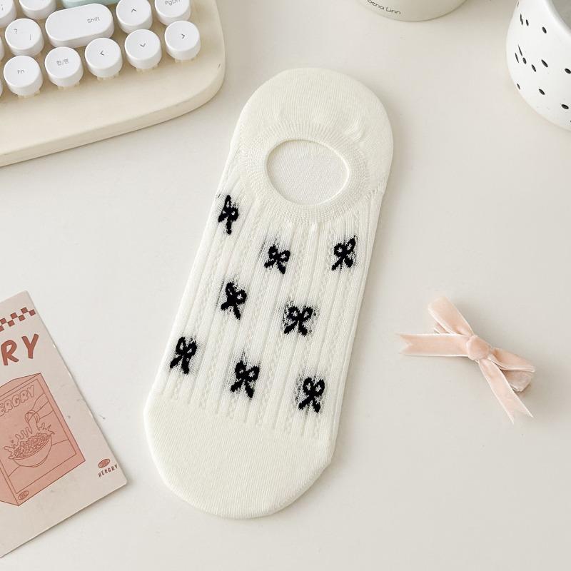 

Женские летние тонкие милые носки-сетка из хлопка с мелким вырезом, невидимые 1 pair белый