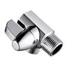 Brass Shower Head Water Separator Chrome Plated Wall Mount Bathroom Faucet One-In Two-Out Changeover Valve Modern Simple Design