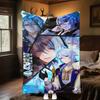 Genshin Hero's  Blanket Soft And Portable All Season Home Bed Sofa Blanket Office Travel Nap Break Warm Blanket