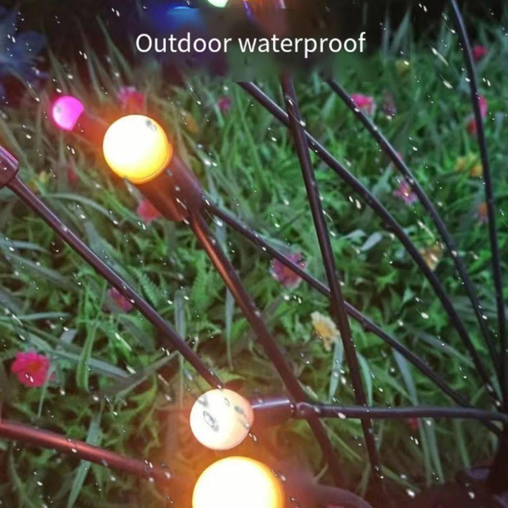 IP65 Waterproof Solar Firefly String Lights 6 LED Wind Motion LED Garden Lights Creative Personalized New Upgraded