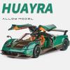 1/32 Pagani Huayra Supercar Diecasts & Toy Vehicles Metal Car Model Shock absorber Sound Light Collection Car Toys Gift