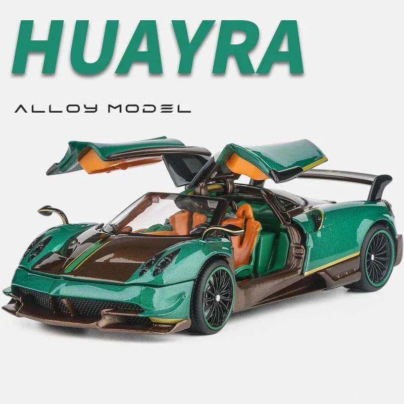1/32 Pagani Huayra Supercar Diecasts & Toy Vehicles Metal Car Model Shock absorber Sound Light Collection Car Toys Gift