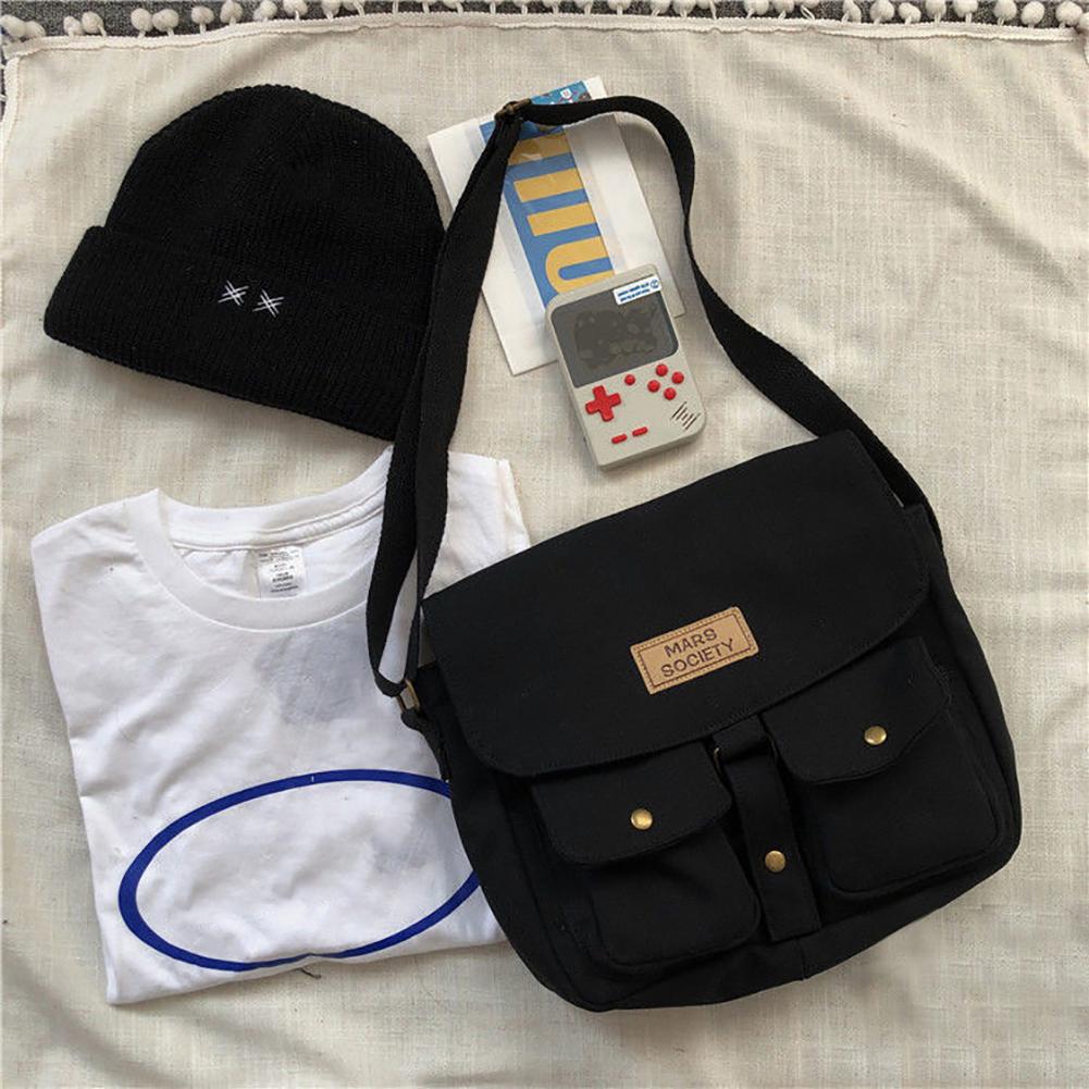 Japanese Harajuku Messenger Bag Canvas Students Shoulder Handbag Satchel