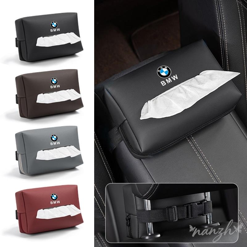 Car Tissue Organizer Bag Paper Towel Storage Box Accessories for Bmw 1 3 5 7 Series X1 X5 X6 X7 G30 G01 F15 G05 I3 M4 Keychain dncp5