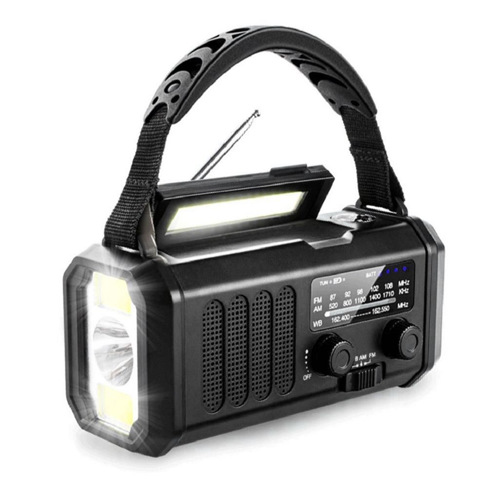 Hand Crank Emergency Radio 20000mAh Portable Weather Radio Solar Radio AM/FM Survival Radio for Outdoor Camping and Emergency