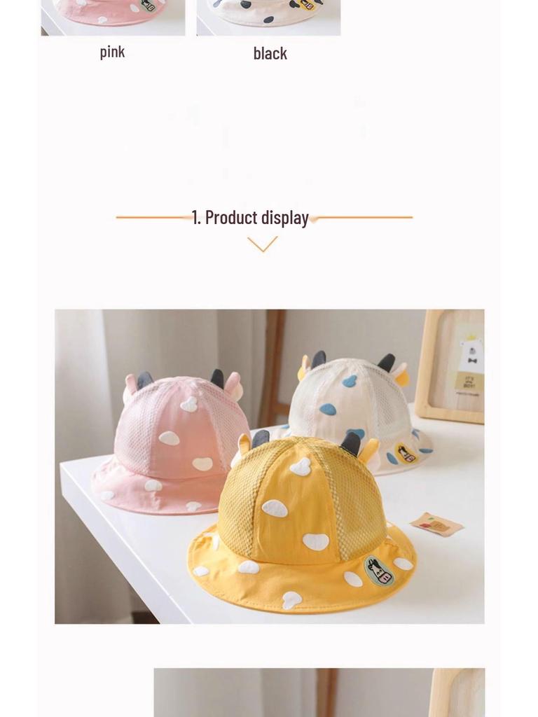 Infant Fisherman Sun Hat - Cute Spring & Autumn Bucket Hat for Boys & Girls