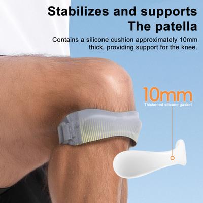 Patella Knee Strap Elastic Men Women Sports Tennis Basketball Running Cycling Knee Pain Relief Patellar Tendon Support Stabilizer Knee Band Brace