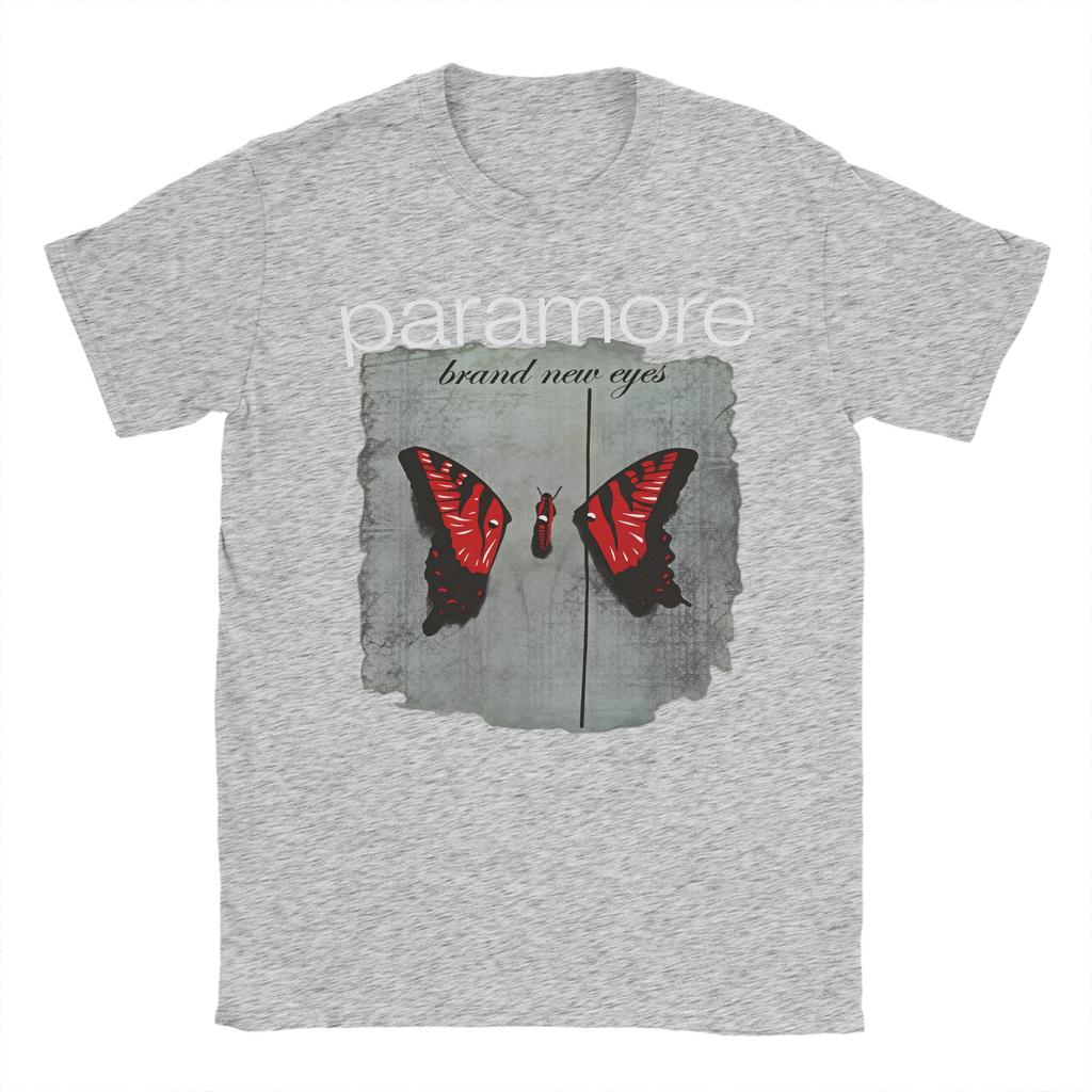 Paramore Band Cotton TShirt For Couple Summer  Street Style TShirts Crewneck Fashion Tees Oversized Print Tops