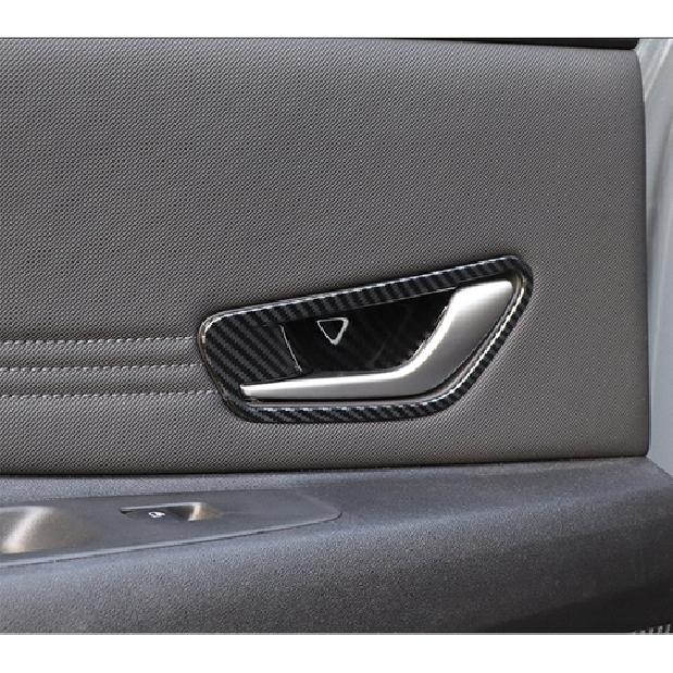 For Hyundai Santa Cruz -2025 Carbon Fiber Inner Door Handle Bowl Cover Trim